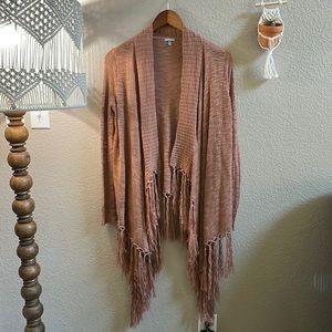 Charlotte Russe fringe cardigan